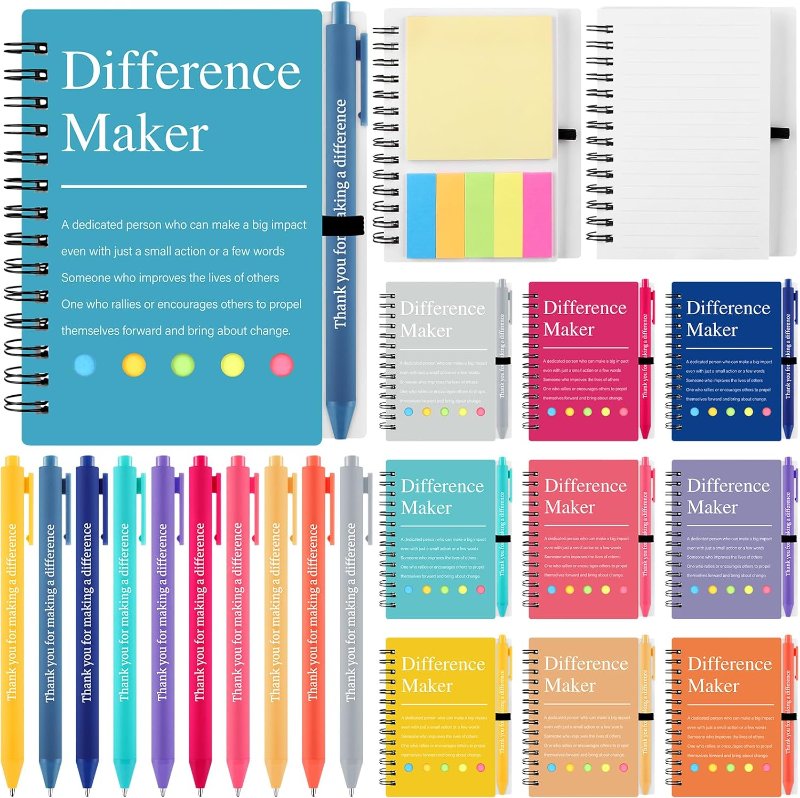 20 Pcs/10 Set Inspirational Notebook & Pen